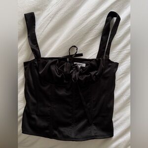 MIAOU BLACK AGNES CORSET TOP SZ SM